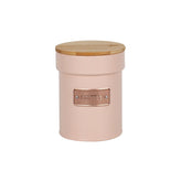 Lata Porta Condimentos Café Rosa e Rose Gold Matte Coffee 1 Litro 14,5cm x 11,2cm - Ela Decora